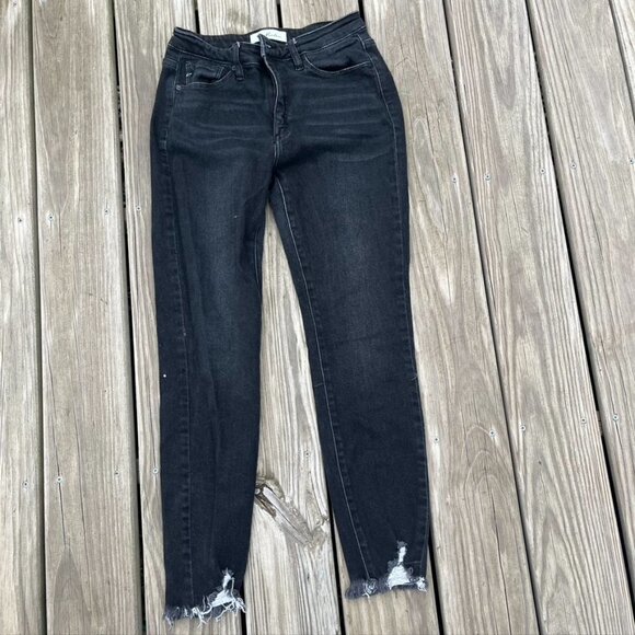 Kancan Black Estilo Jeans skinny raw hem size 9/28 - Picture 1 of 11